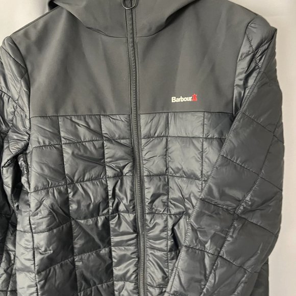 BARBOUR STRIDE HOODED LIGHTWEIGHT QUILTED JACKET MSRP$280 British Classic Great - Picture 8 of 12